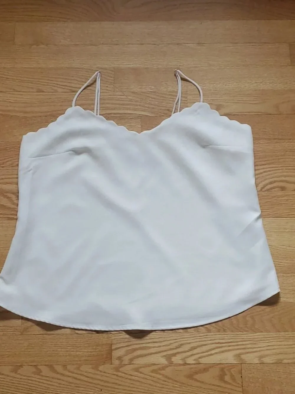 J. Crew Scalloped Hem Cami Size 12 | Scallop Hem Sleeveless Top